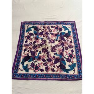 Nasharr Freres 70s Vintage Peacock Scarf